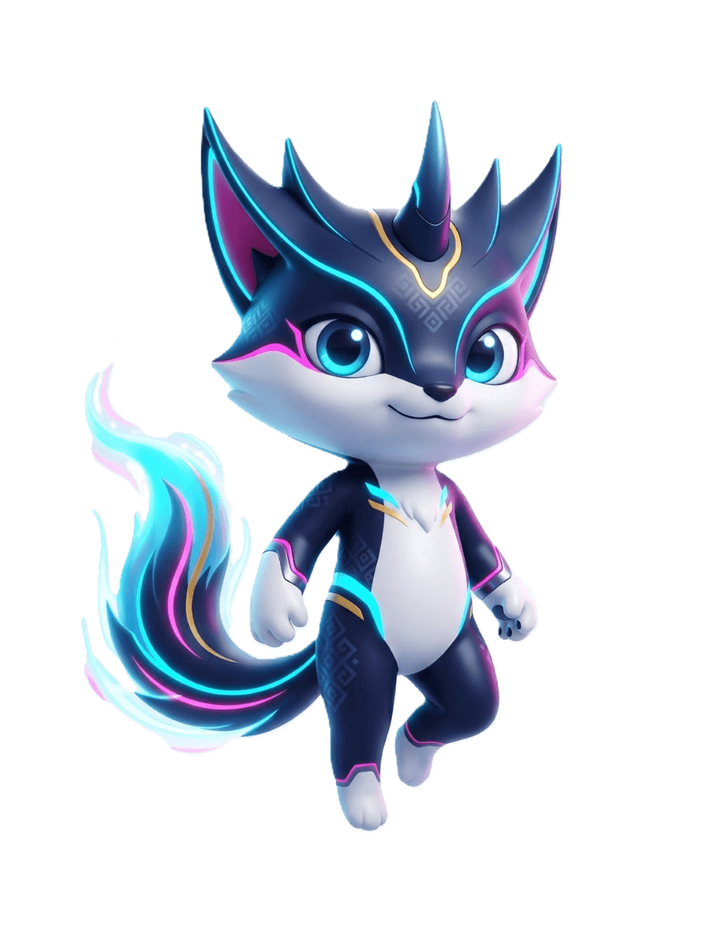 PIAGEX Mascot — Cyberpunk Fox